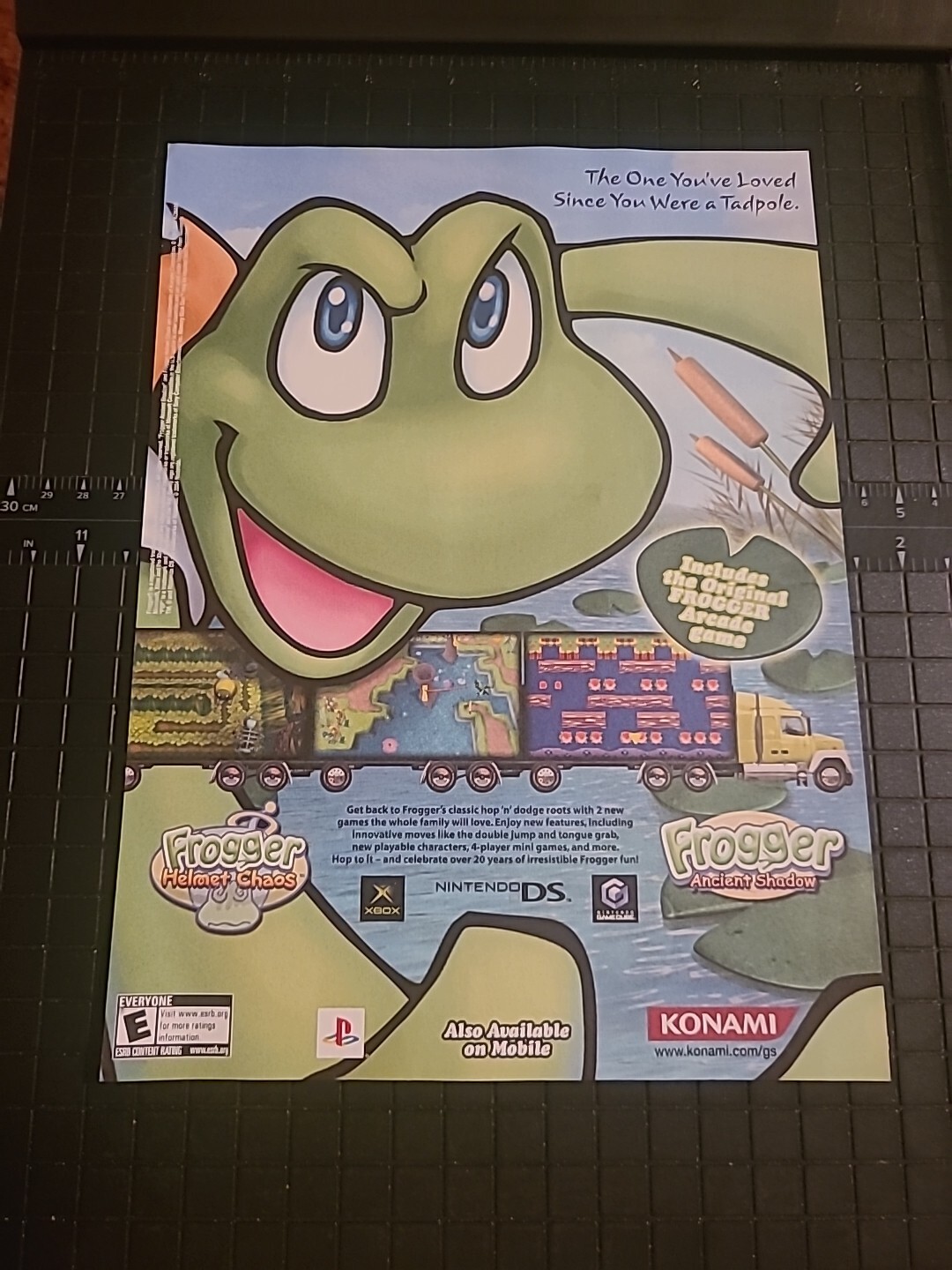 Frogger Helmet Chaos Ancient Shadow Print Ad 2005 8x11 Great To Frame 