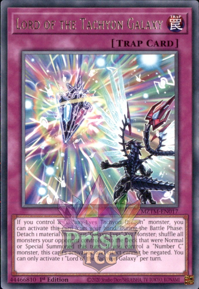 1st ed Lord of the Tachyon Galaxy new MZTM-EN017 Yugioh