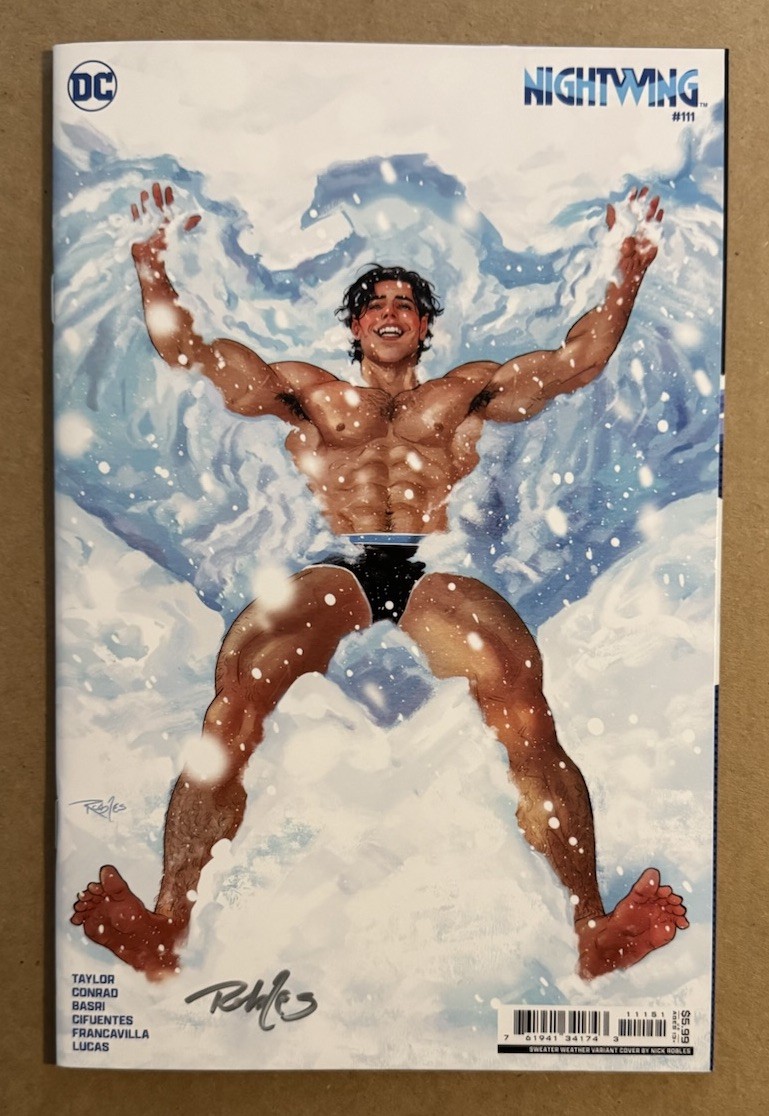 Nightwing #111 Robles Sweater Weather Variant Signed By Nick Robles