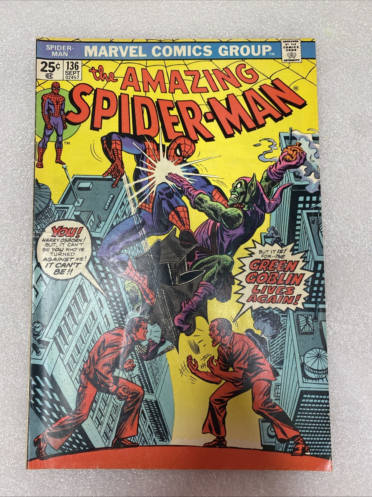 Amazing Spider-Man #136 Marvel Comics September 1974