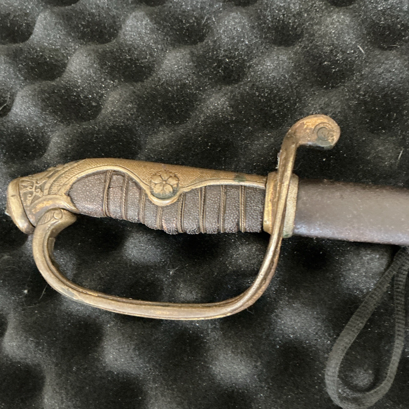 WWII Imperial Japanese Army Type 19 Kyu-Gunto Officer Parade Sword Saber 2-Ring