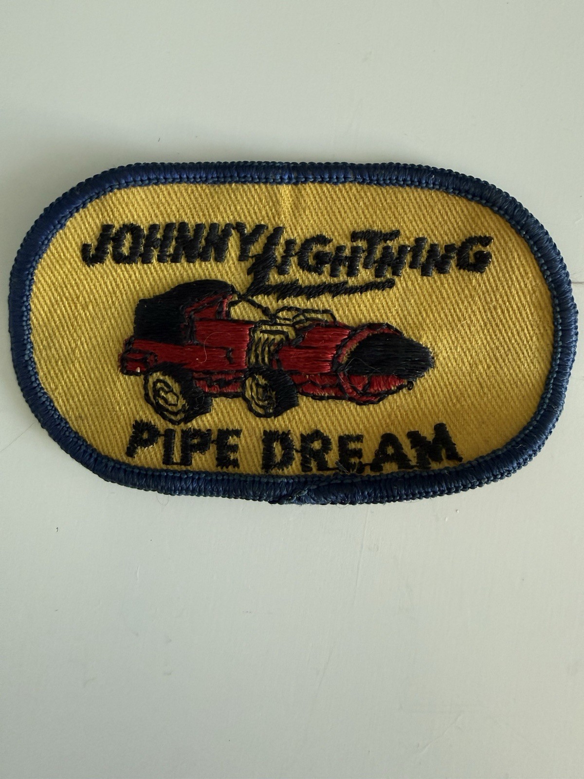 Vintage 1970’s Johnny Lightning Pipe Dream Embroidered Twill Patch
