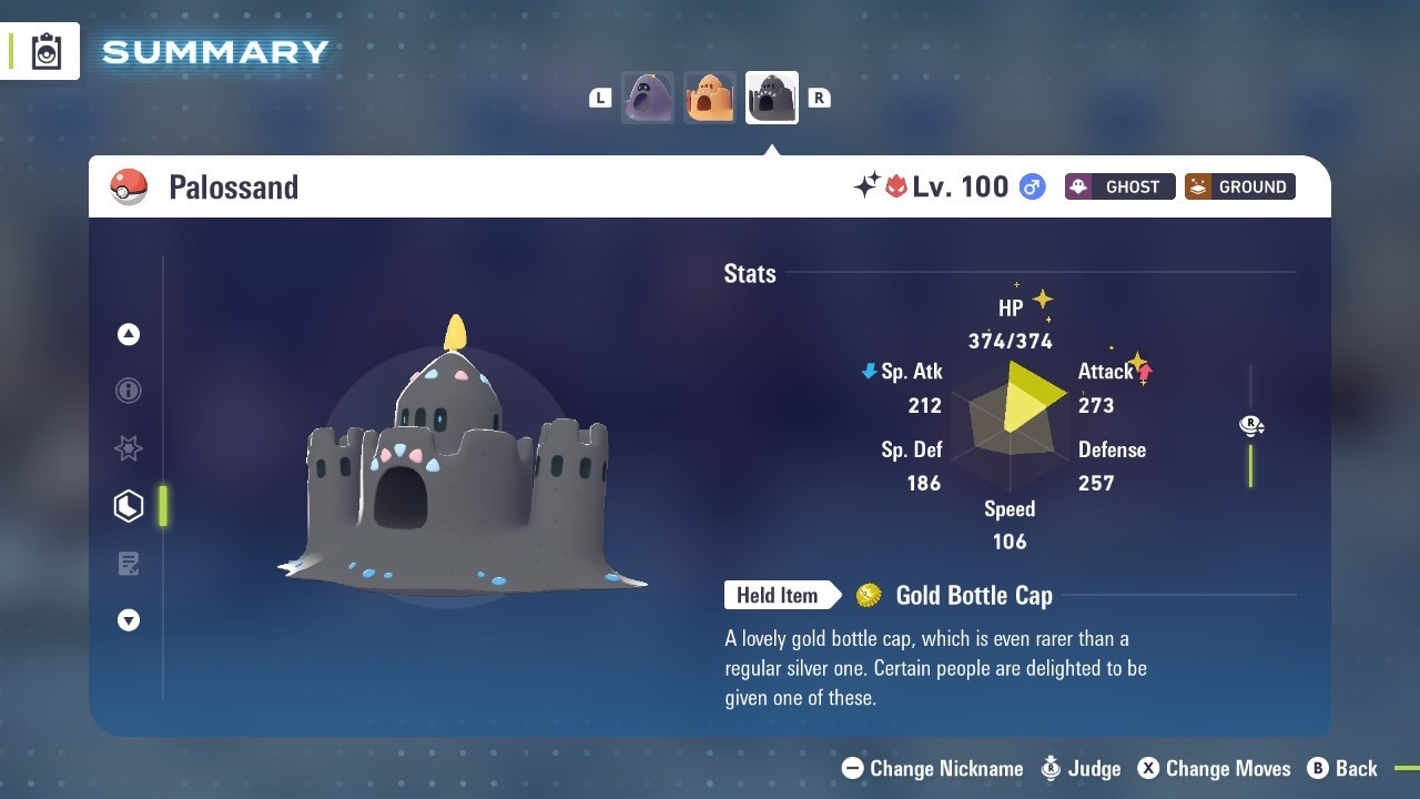 Pokémon Legends: Z-A Shiny Palossand 6iv ✨Max EV✨ ALPHA