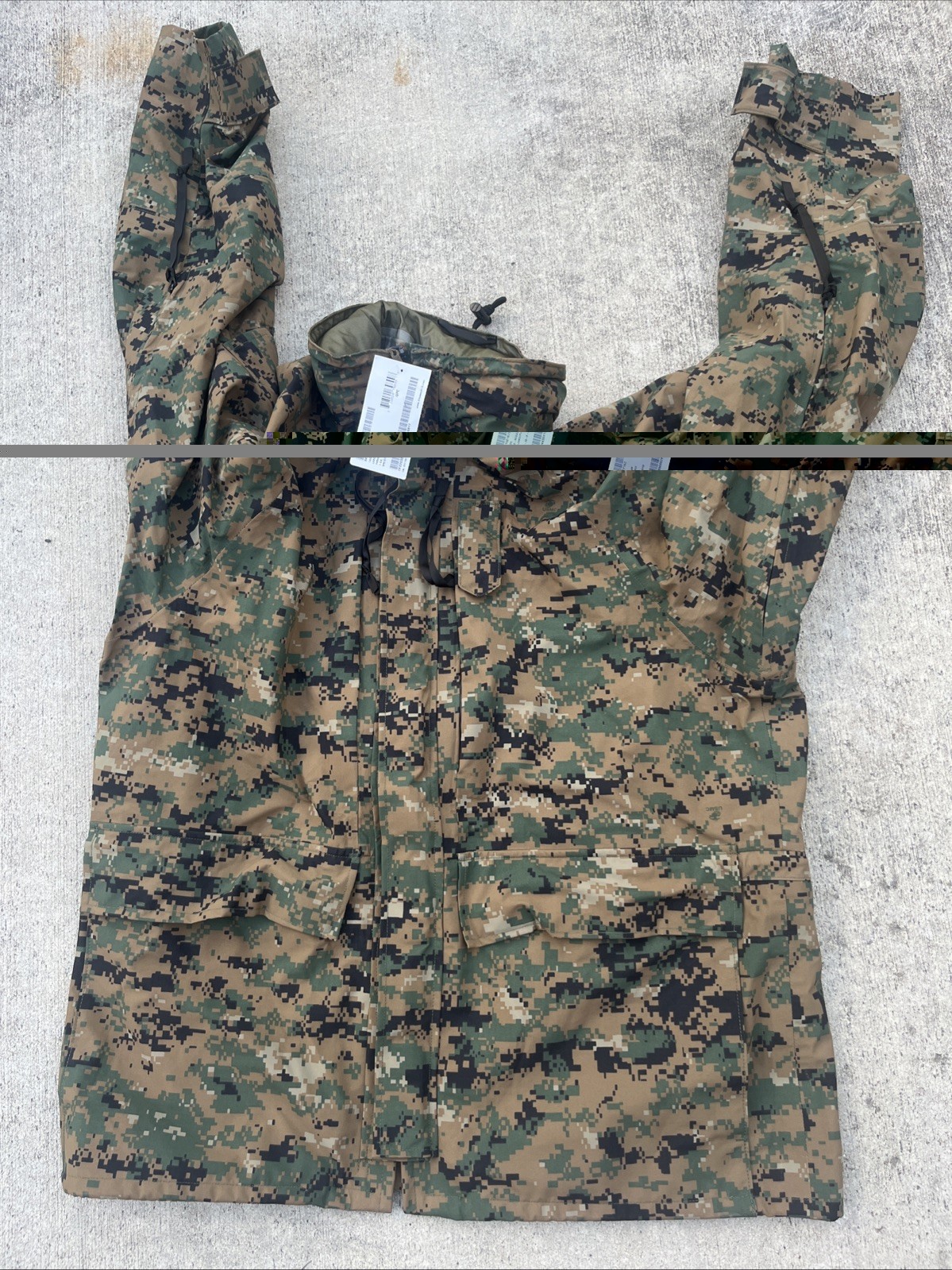 *New* USMC Woodland MARPAT Parka Jacket – Gore-Tex – Large Regular - W/ Tag
