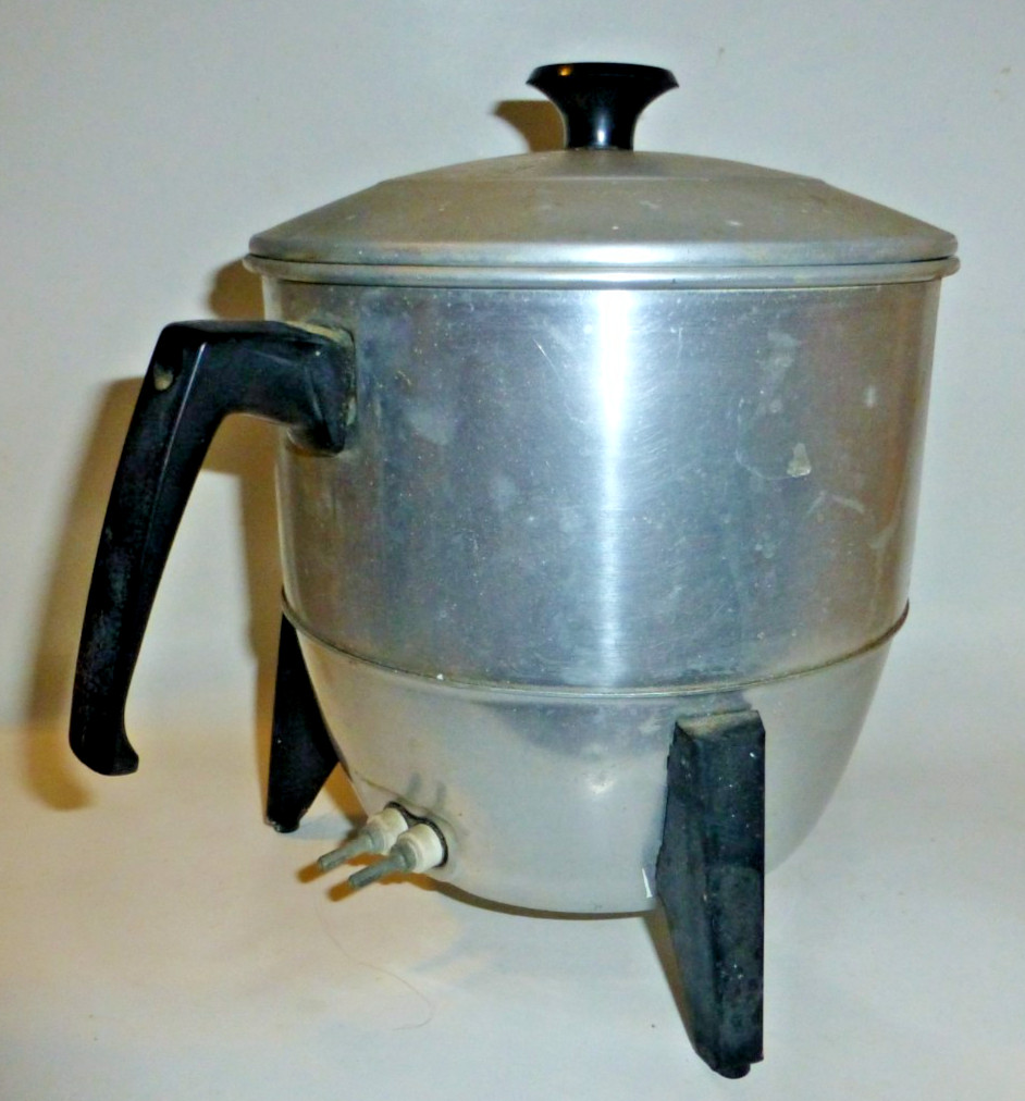 Vintage 1968 Sears Popcorn Popper 302.68980 on Legs Aluminum Electric No Cord