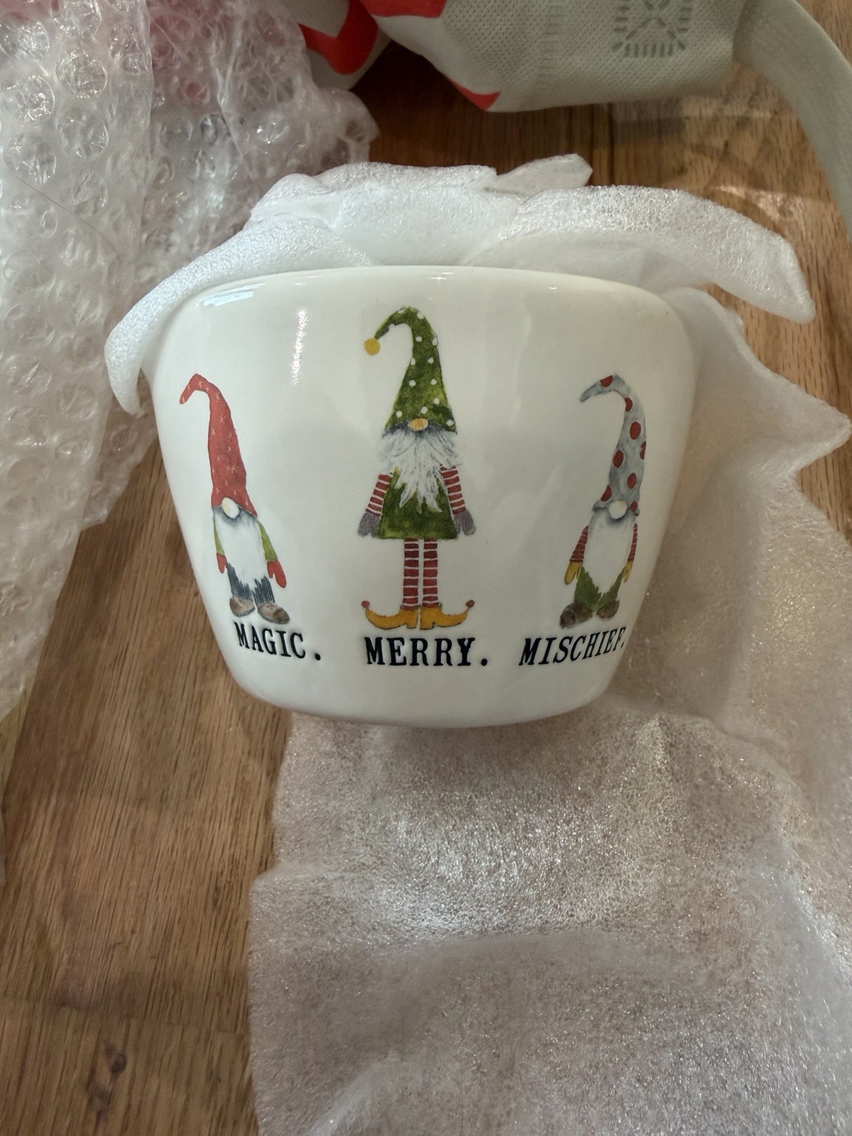 Rae Dunn Christmas Gnome Measuring Cups Magic Mischief Merry  - Hard To Find