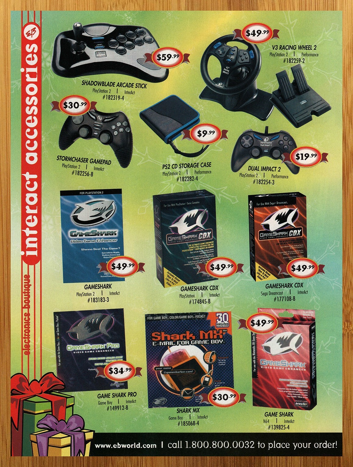2000 GameShark PS2 N64 Print Ad/Poster Video Game Console Controllers Promo Art