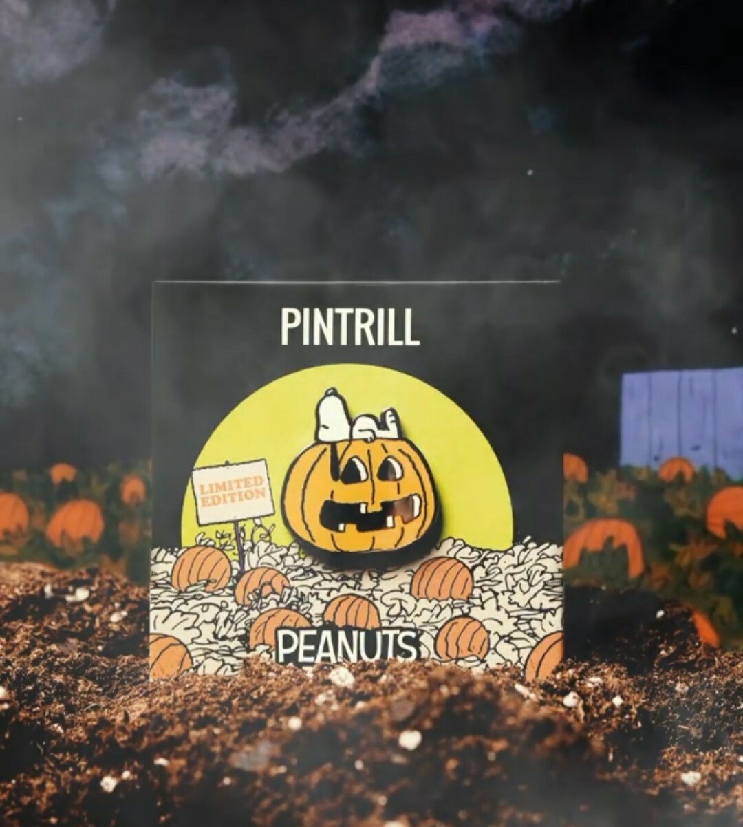 ⚡RARE⚡ PINTRILL x PEANUTS Great Pumpkin Snoopy Pin *ONLY 300 MADE* NEW SEALED 🎃