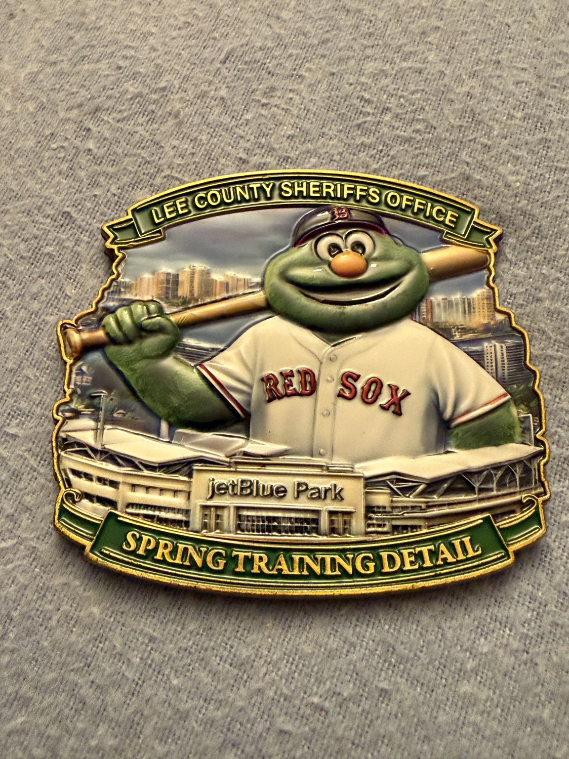 Lee County Sheriff Red Sox Spring Training Coin JetBlue Park Boston LE
