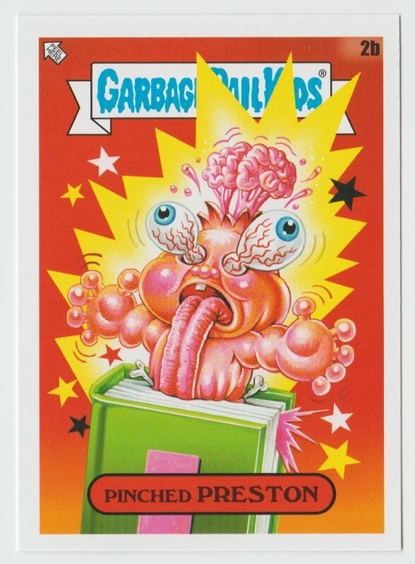 2022 Topps Garbage Pail Kids Book Worms #2b Pinched Preston