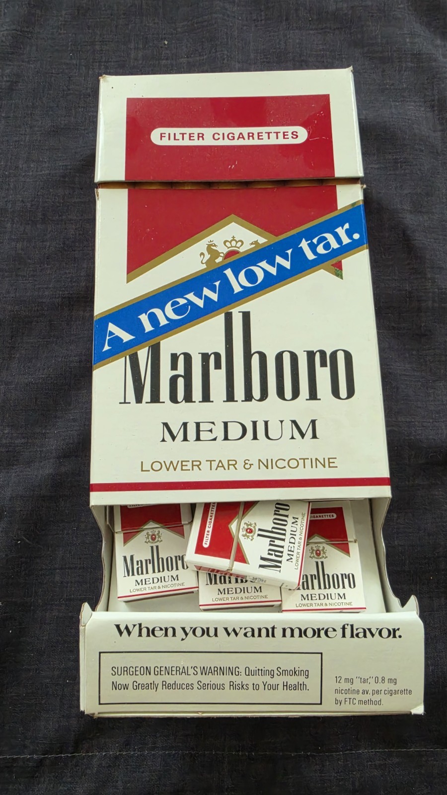  Vintage Marlboro Display W/17 Match Boxes From 1991