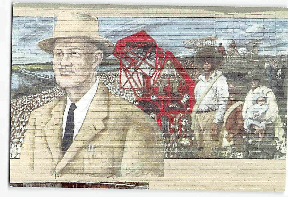 Postcard John Rust Inventor of Cotton Picker Painting by Donald Gensler