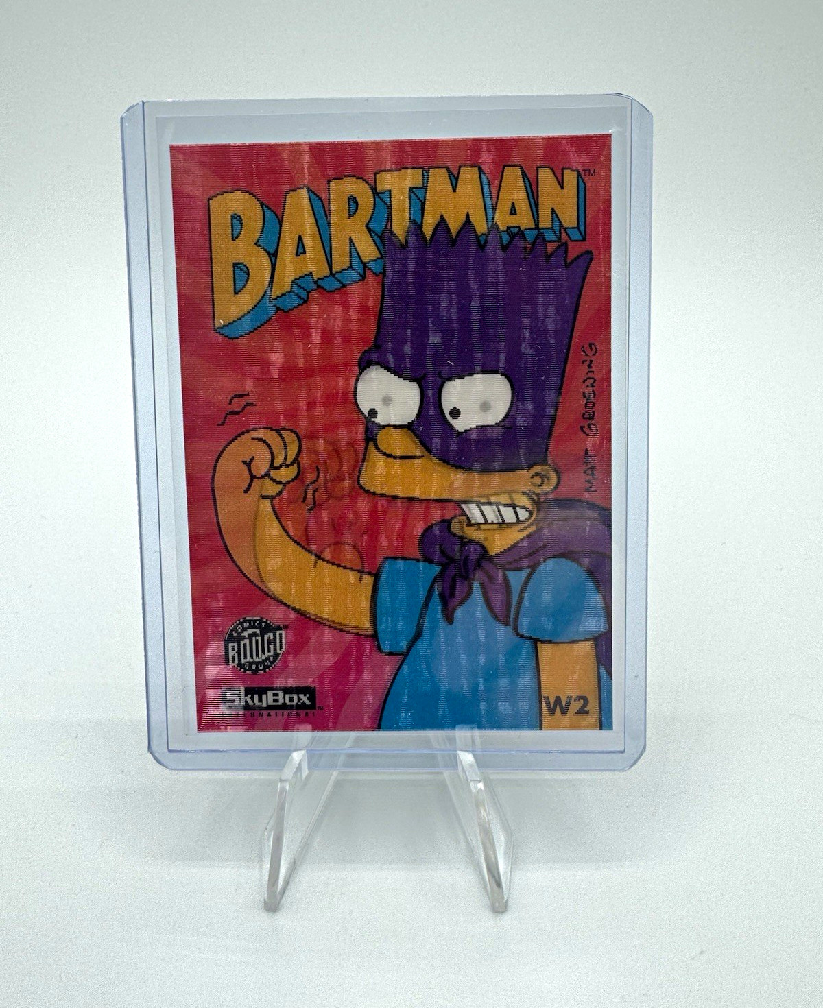 SkyBox 1994 The Simpsons Bartman W2 Bart Simpson