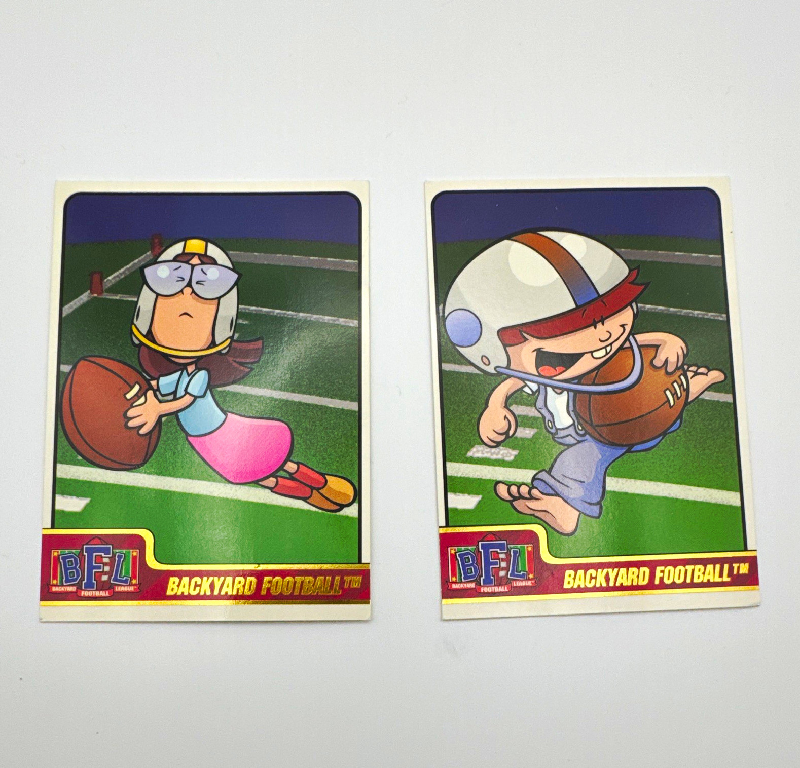 BFL Backyard Football Trading Card Lot 2 Cards Lisa Crocket Marky Dubois MP-HP