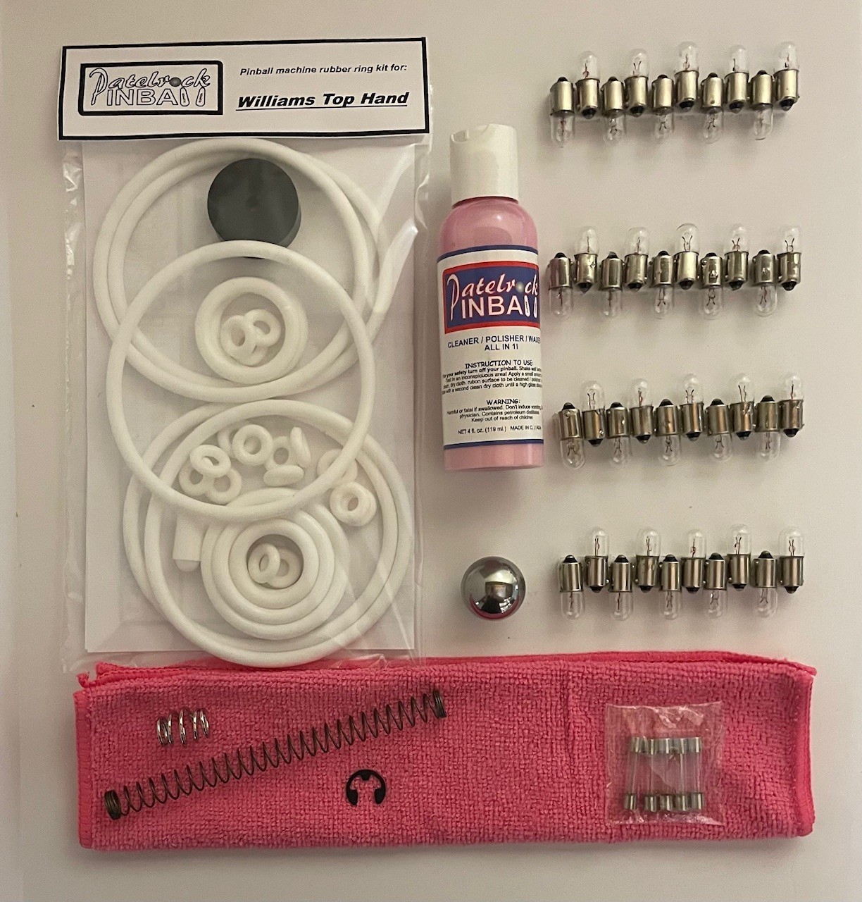 1966 Williams Top Hand Pinball Machine Maintenance Tune Up Kit