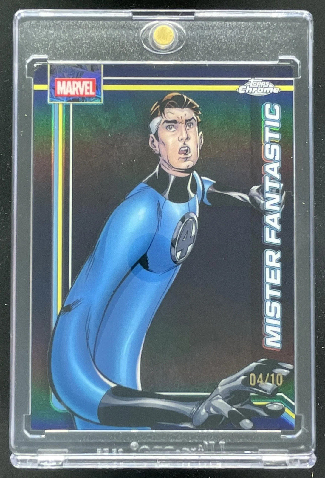 2026 Topps Chrome Marvel Comics Black Refractor #079 Mister Fantastic /10
