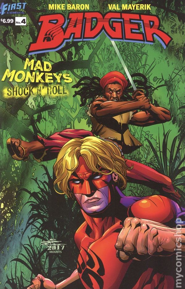 Badger Mad Monkey Shock N Roll #4 VF 2025 Stock Image