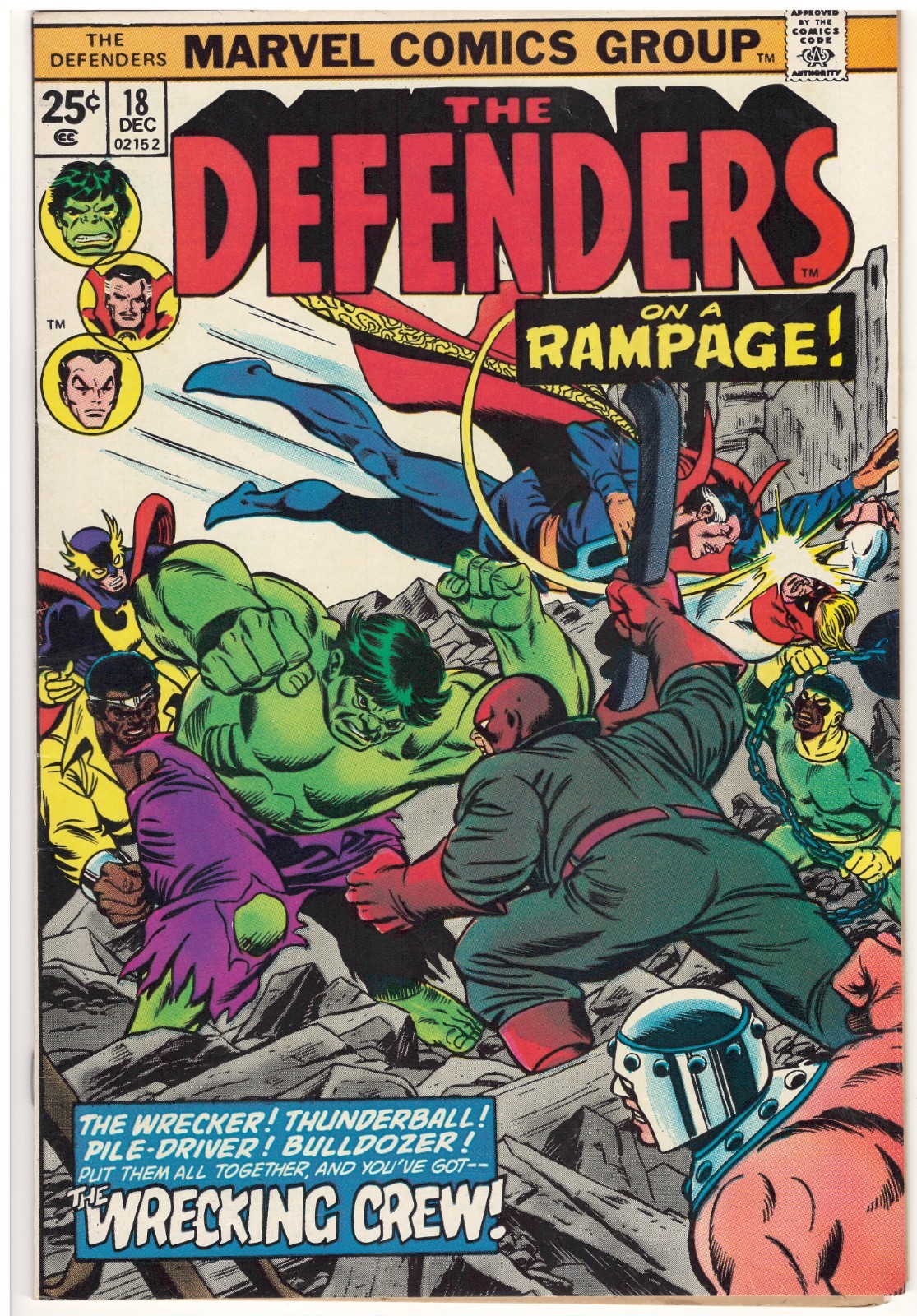 Defenders #18 (VF+) 1974 Marvel \