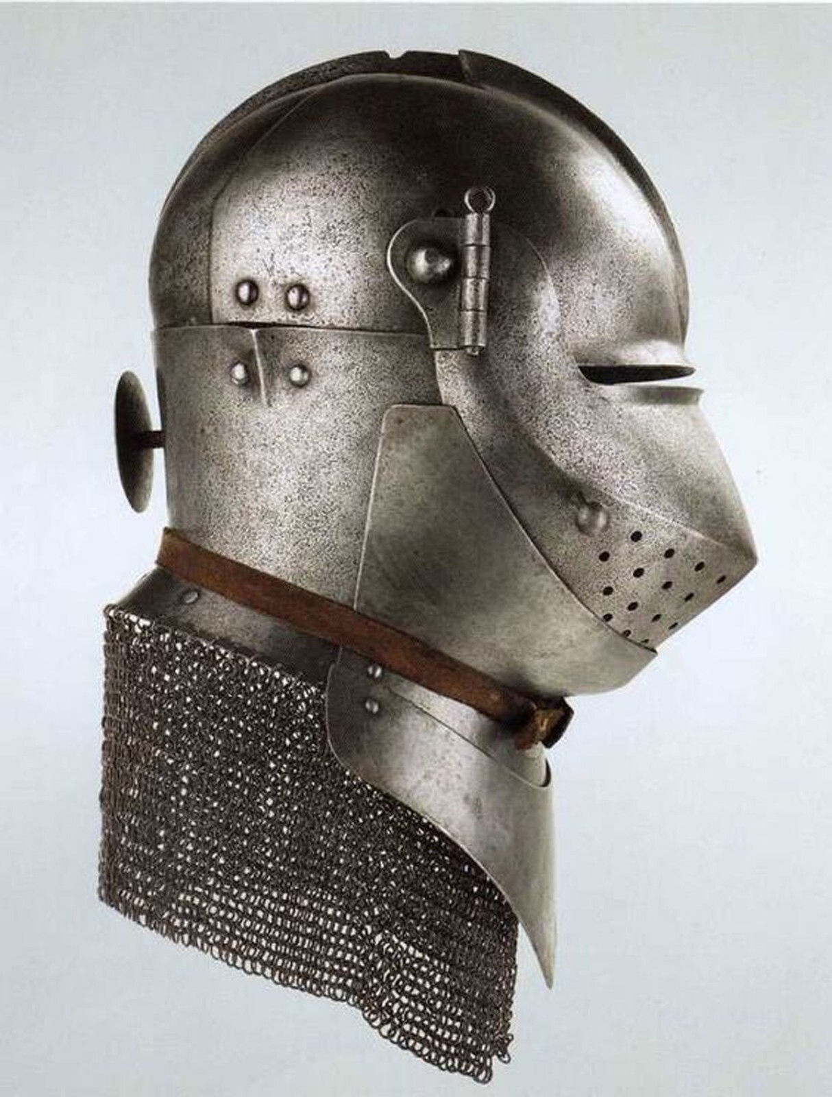 Medieval New bascinet Armor knight Pig face 14 Gauge Vintage Helmet