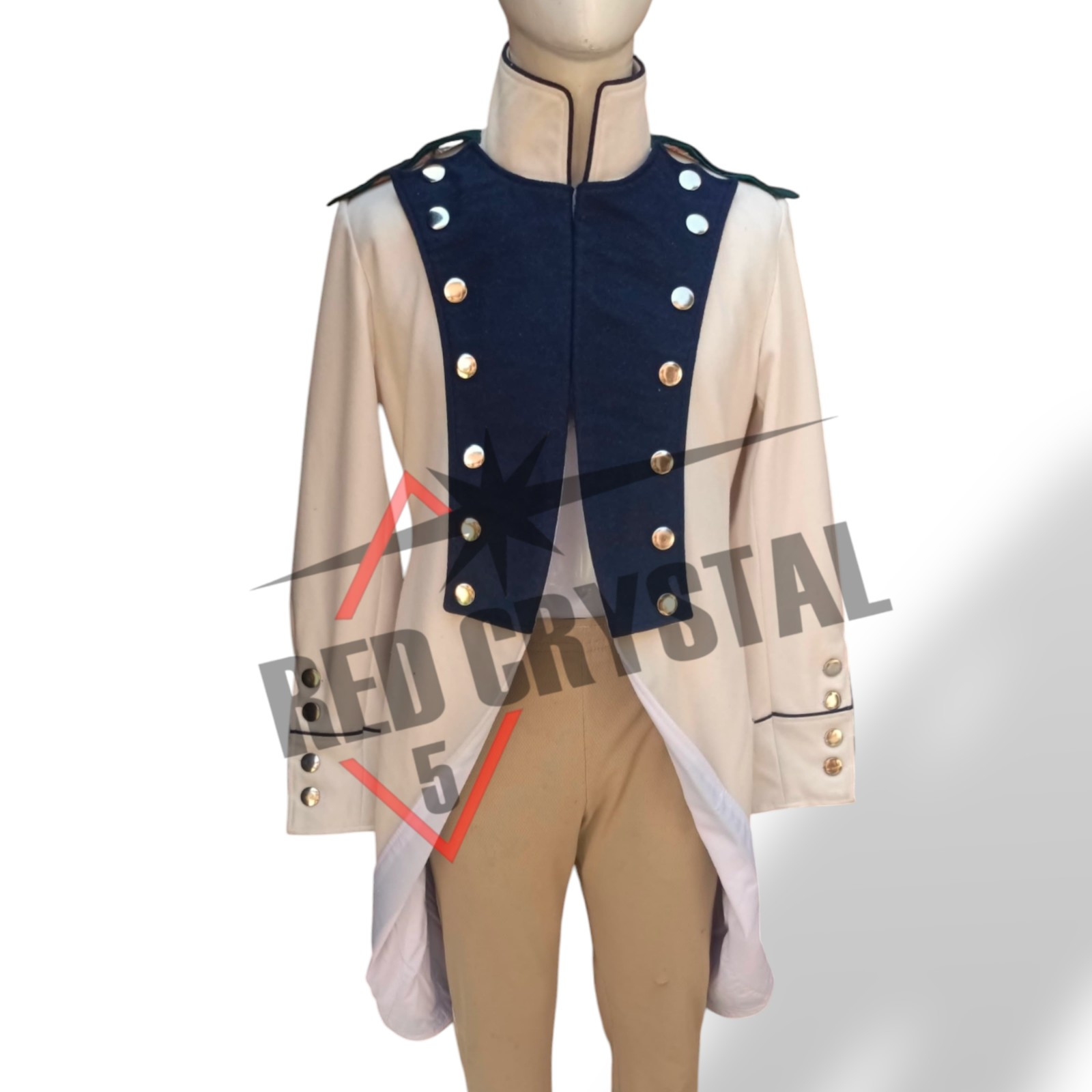 Rev War French Army Regimental Wool Frock Coat, Repro