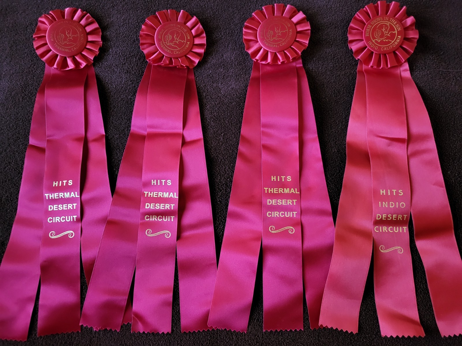 HITS INDIO & THERMAL DESERT CIRCUIT Horse Show Ribbons Awards Equestrian Events