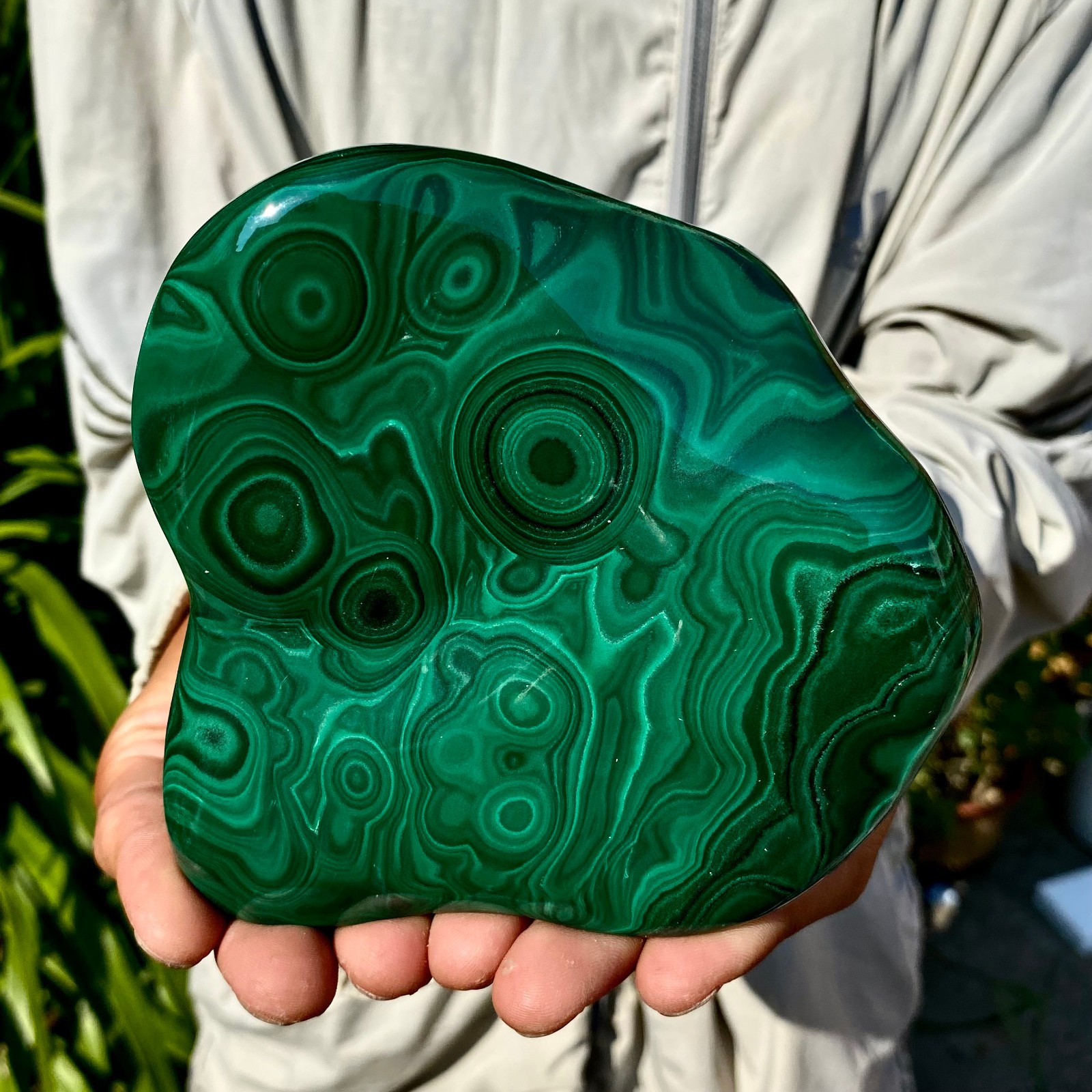 1.83LB TOP Natural Malachite crystal quartz Mineral specimen Reiki gem