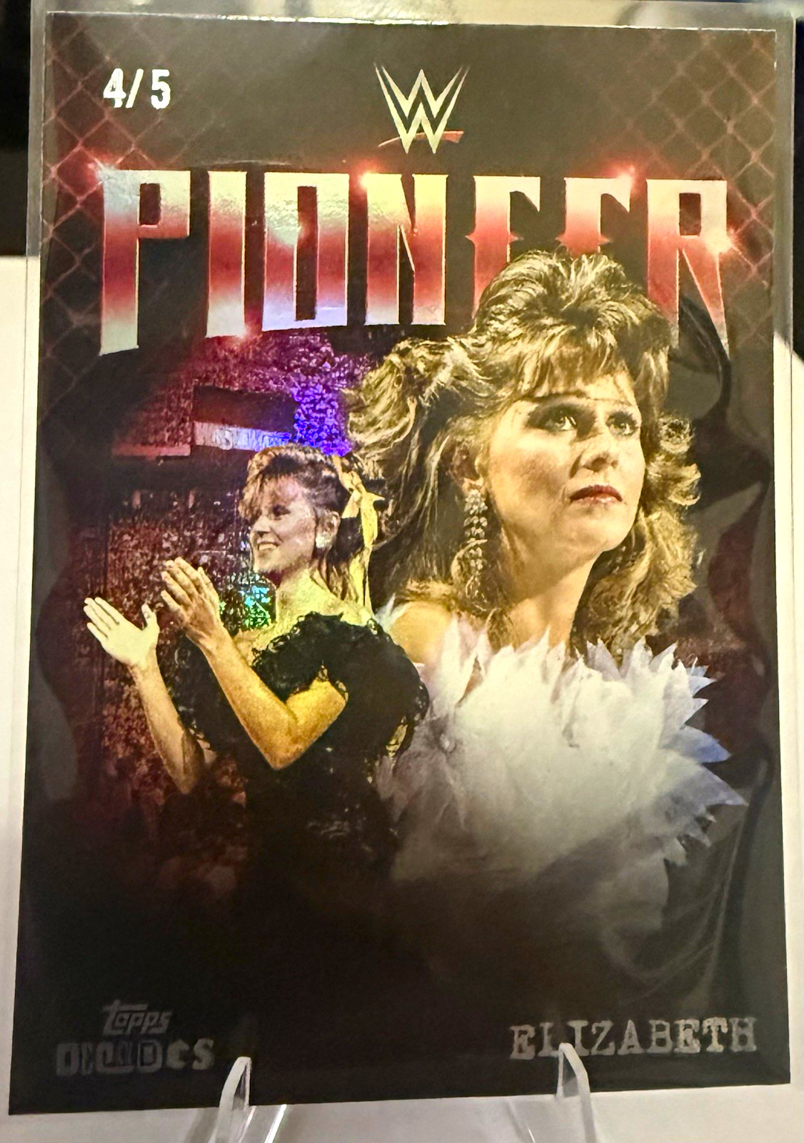 Topps 2020 WWE Legends Pioneer Elizabeth #58 Insert Serial Numbered 4/5