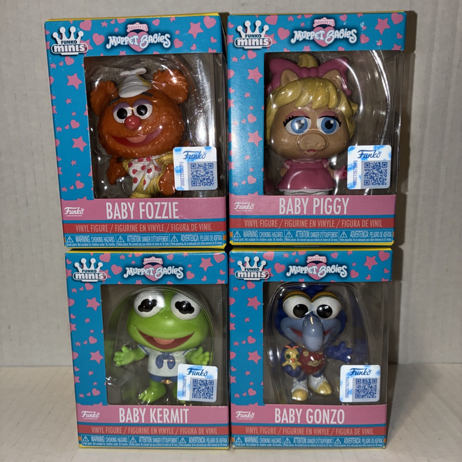 Funko Minis Muppet Babies - Piggy, Kermit, Gonzo, Fozzie Five Below Exclusive