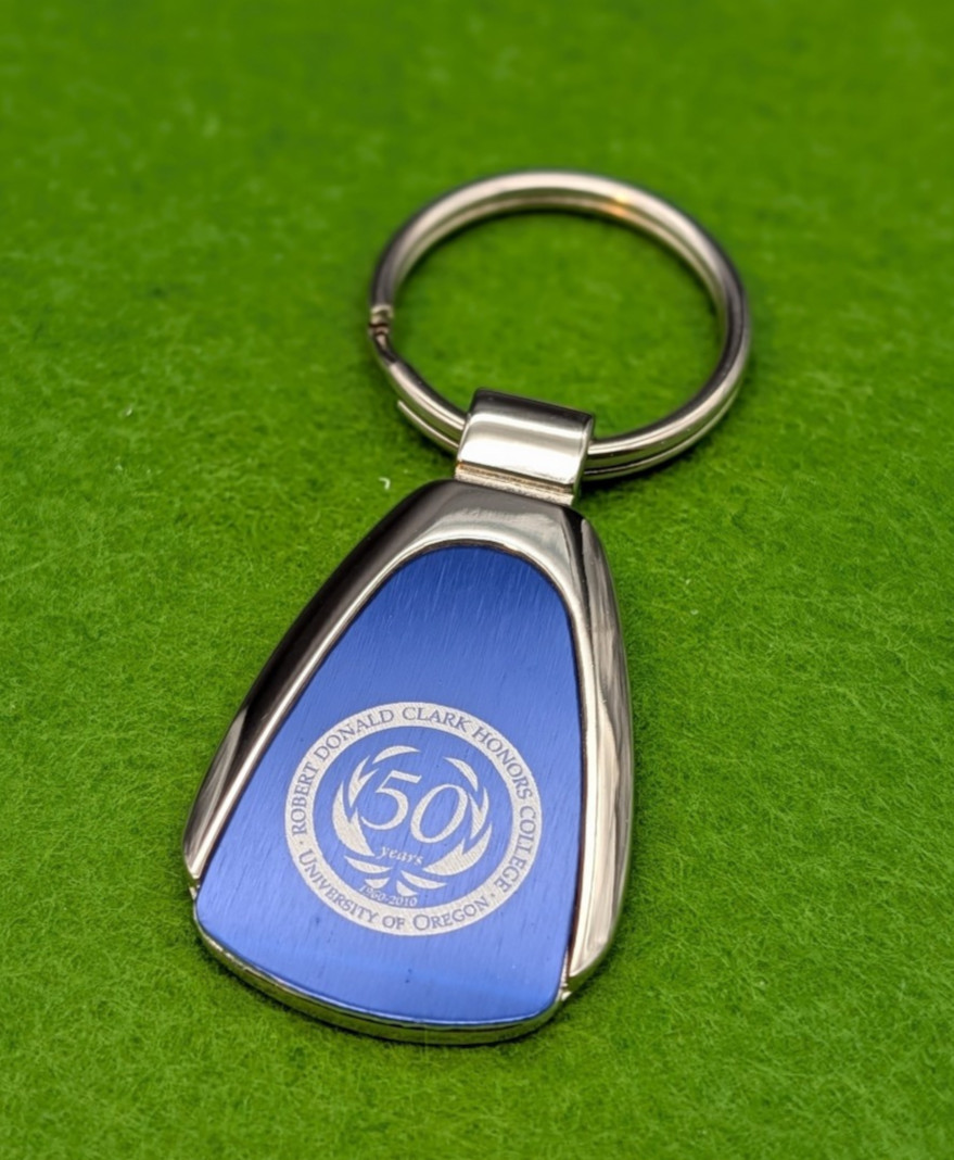 RARE UO DUCKS University of Oregon CHC Clark Honors College 50th Anniv Key RIng