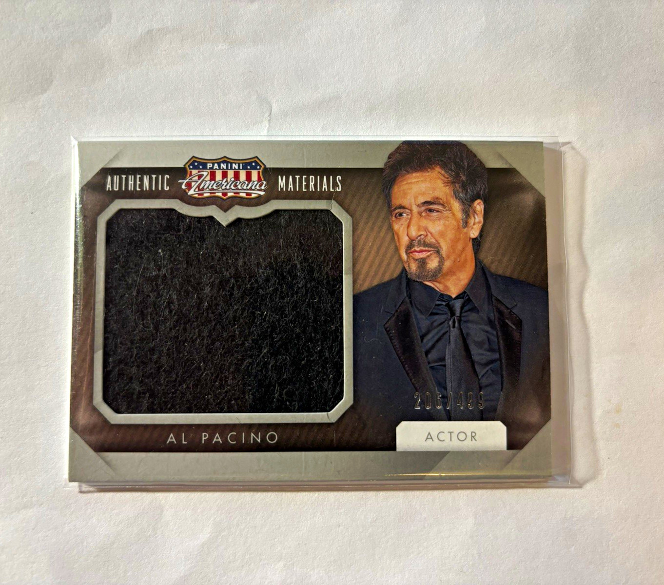 Panini 2015 Americana Authentic Materials Al Pacino Memorabilia Insert JM-AL