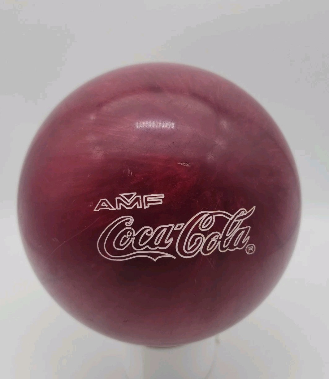 Vintage Coca Cola Limited Edition AMF Bowling Ball 10# Drilled