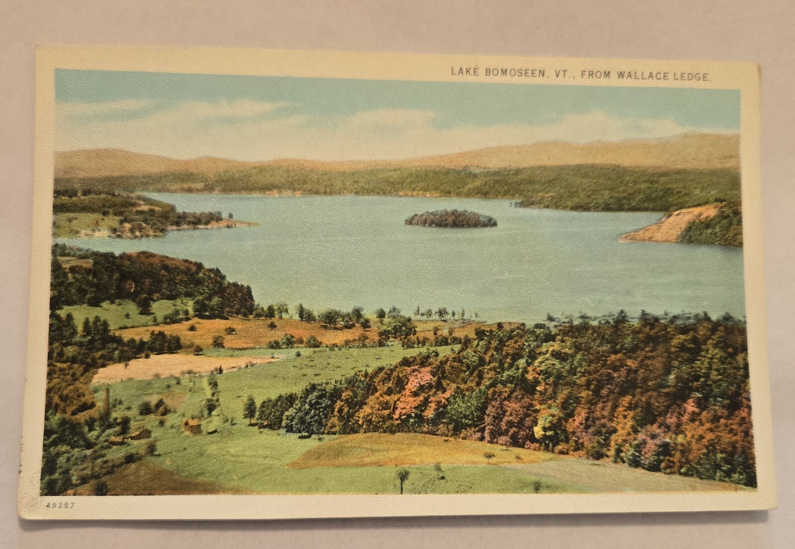 Antique Unused Postcard Lake Bomoseen Wallace Edge  Vermont 103