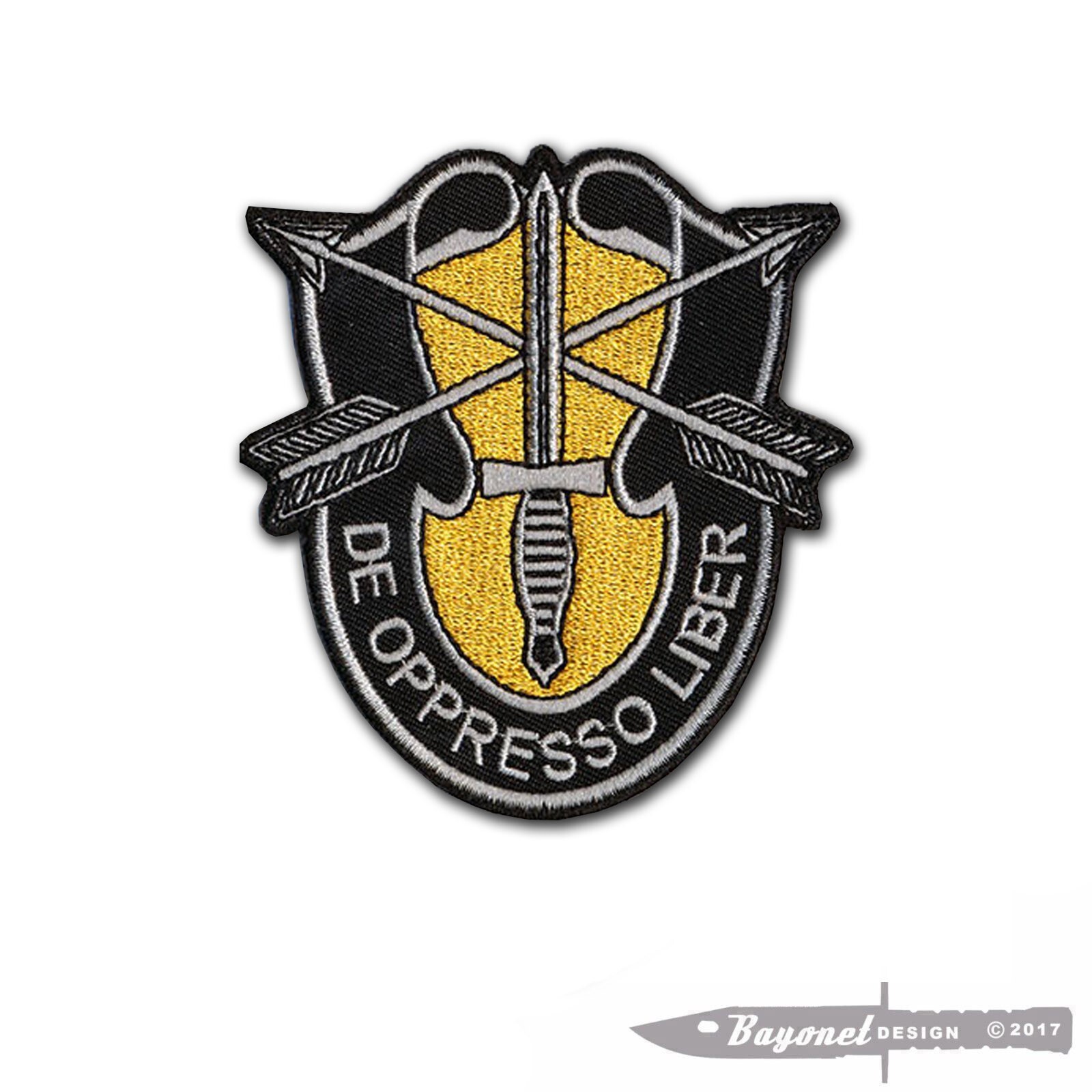 1st SFG (A) Embroidered Patch with Hook and Loop Backing - 3\