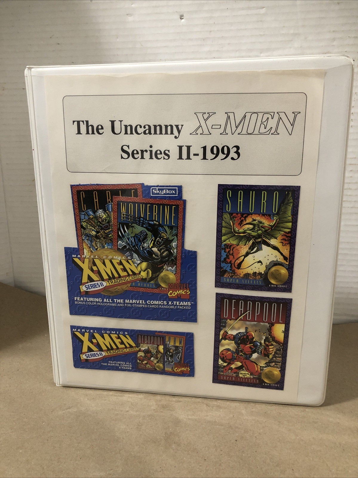 1993 SkyBox Uncanny X-Men Series II Complete In Folder & 4 Bounce Cards +++