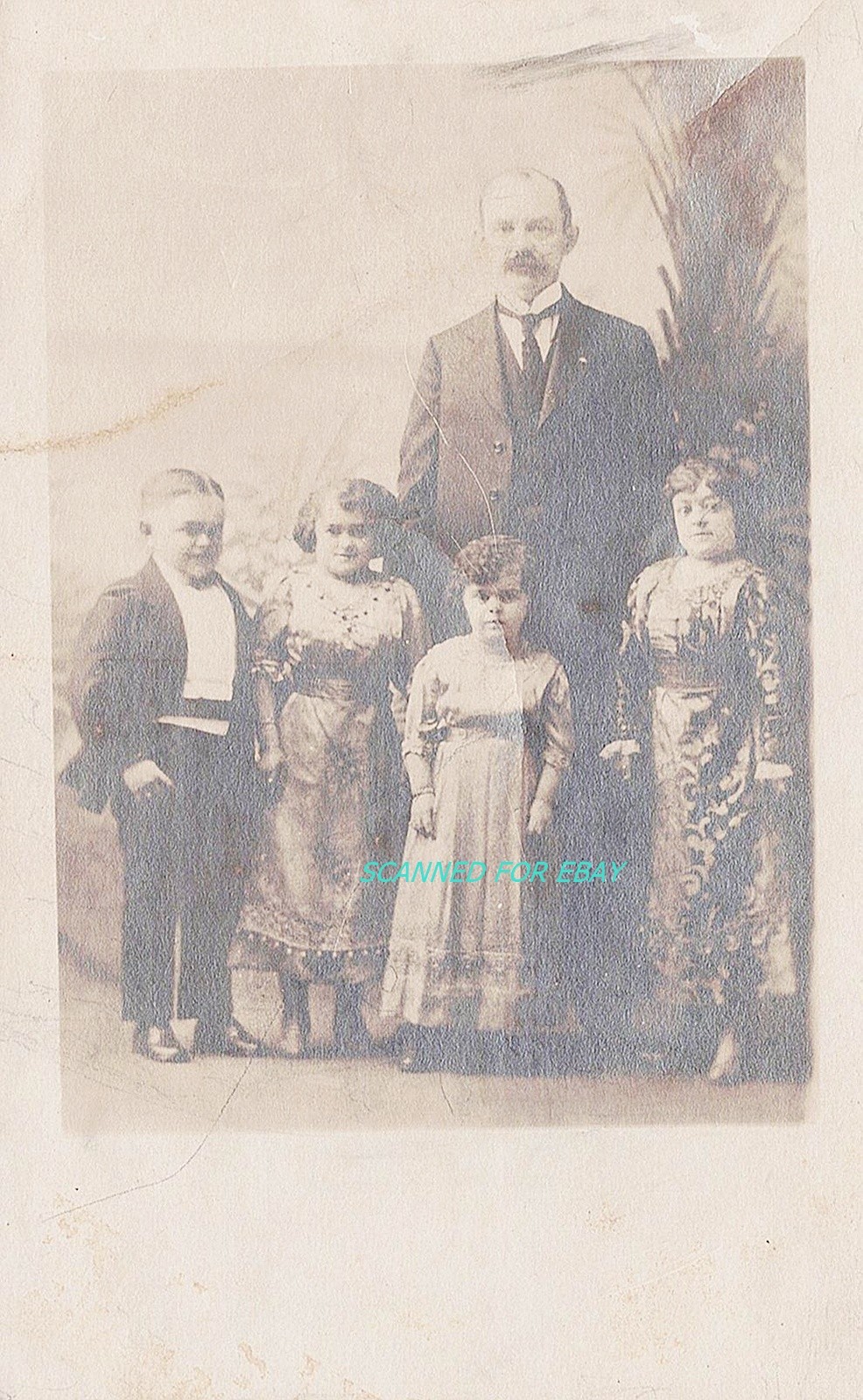 RPPC Sideshow Les Marechal Midgets Johnny J Jones Freaks Unused