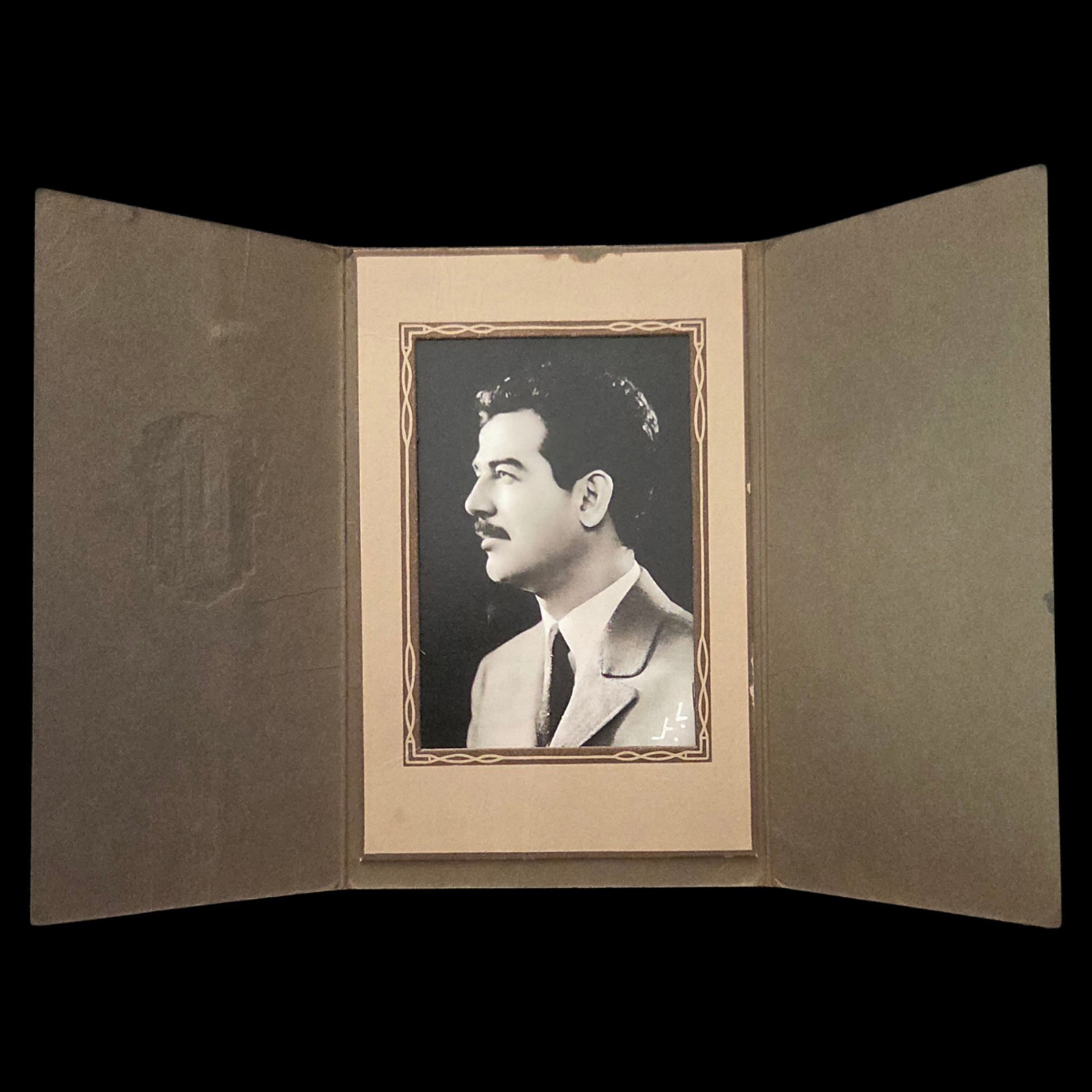 Rare Iraqi 1970s Saddam Hussein photo studio folder Babil Studio Iraq