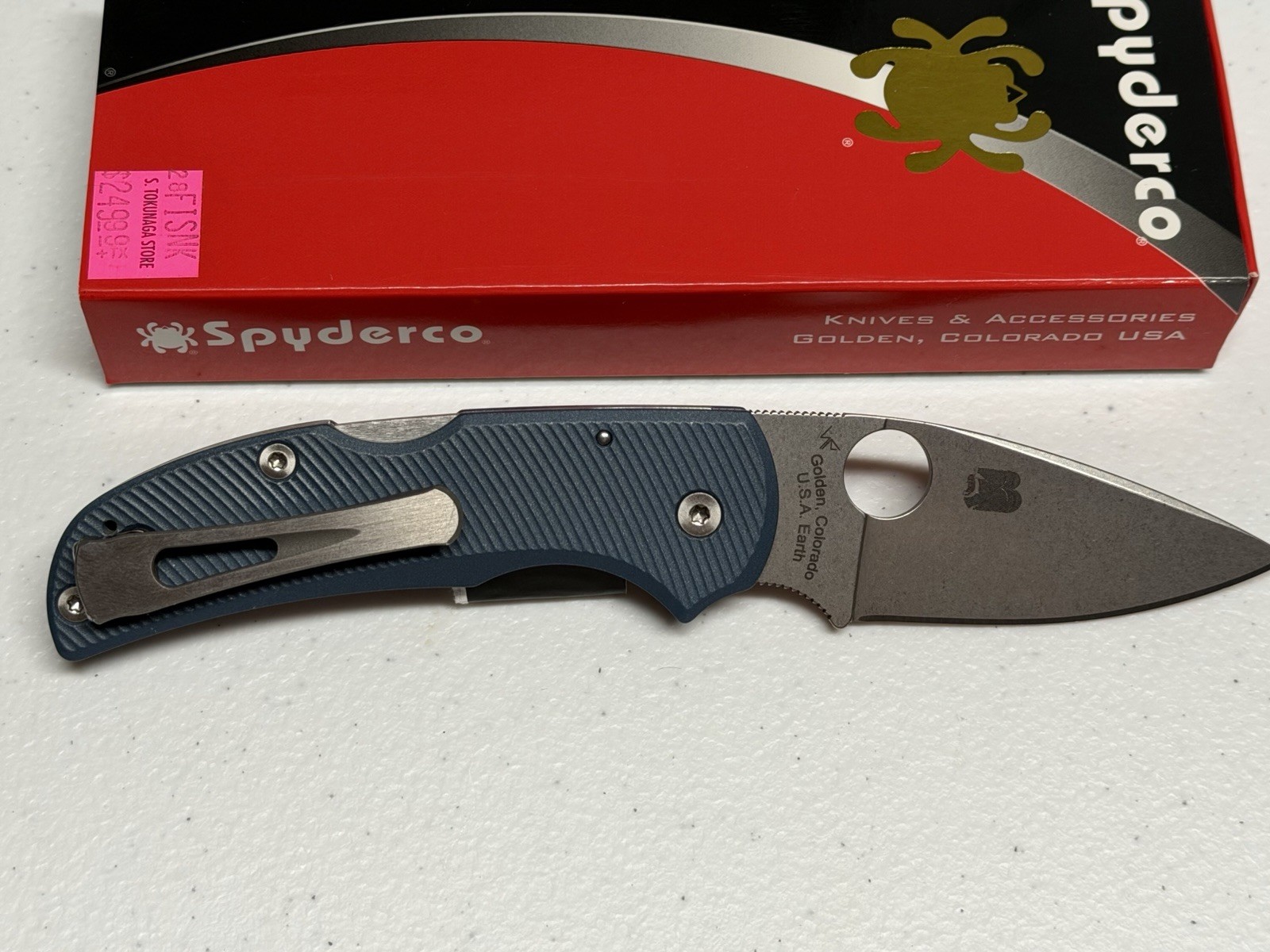 CUSTOM Spyderco Native 5 Sprint Run CPM-15V APPLIED WEAPONS TECH Aluminum Scales