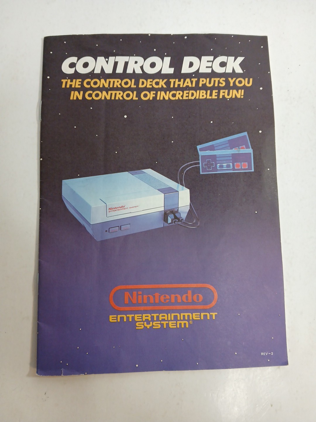 Nintendo NES Control Deck System Gaming Console Instruction Manual Booklet ONLY