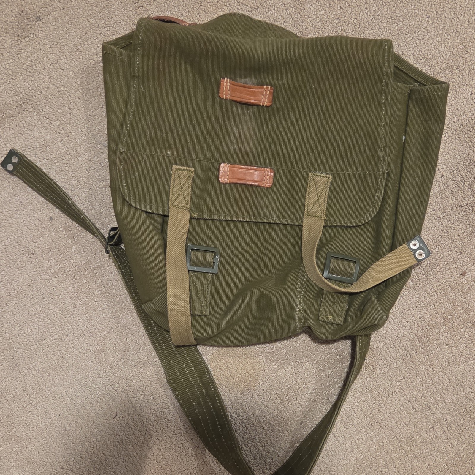 Romanian Military Vintage Canvas Shoulder Bag