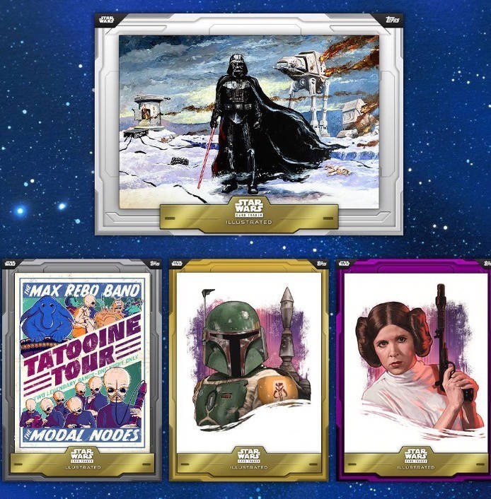 TOPPS STAR WARS CARD TRADER ILLUSTRATED SEPTEMBER 2026 COLLECTION SR/R/UC SET