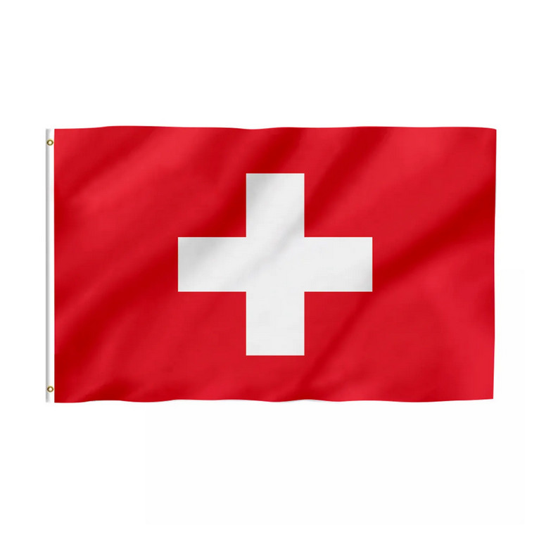  SWITZERLAND SWISS COUNTRY BANNER FLAG NEW 3ftx5ft better quality usa seller