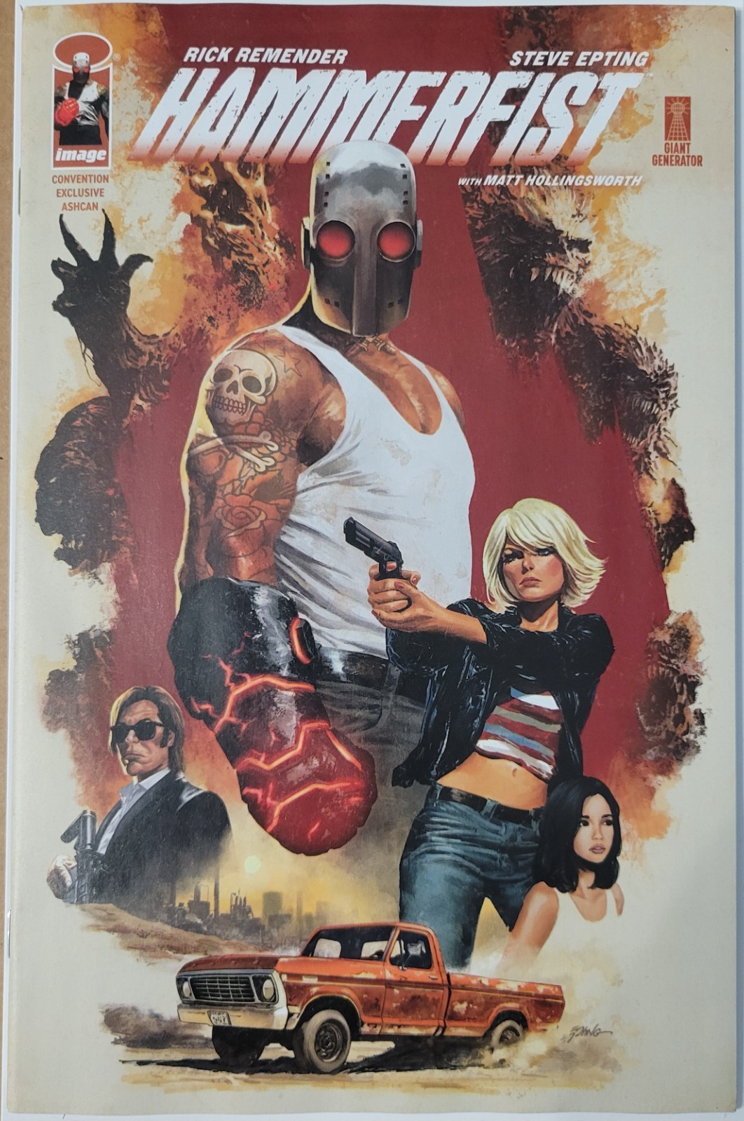 Hammerfist #1 Convention Exclusive Ashcan - SDCC 2026 - Steve Epting