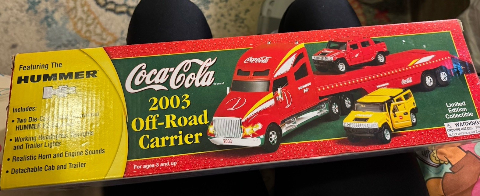 Rare Speedway Coca Cola 2003 Off Road Carrier Truck With Humvees BNIB