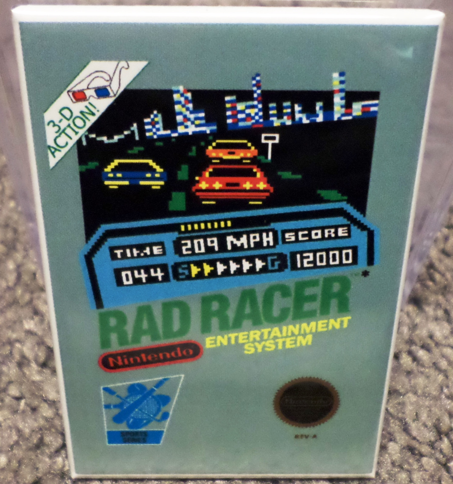 Rad Racer Nintendo NES Vintage Game Box 2\