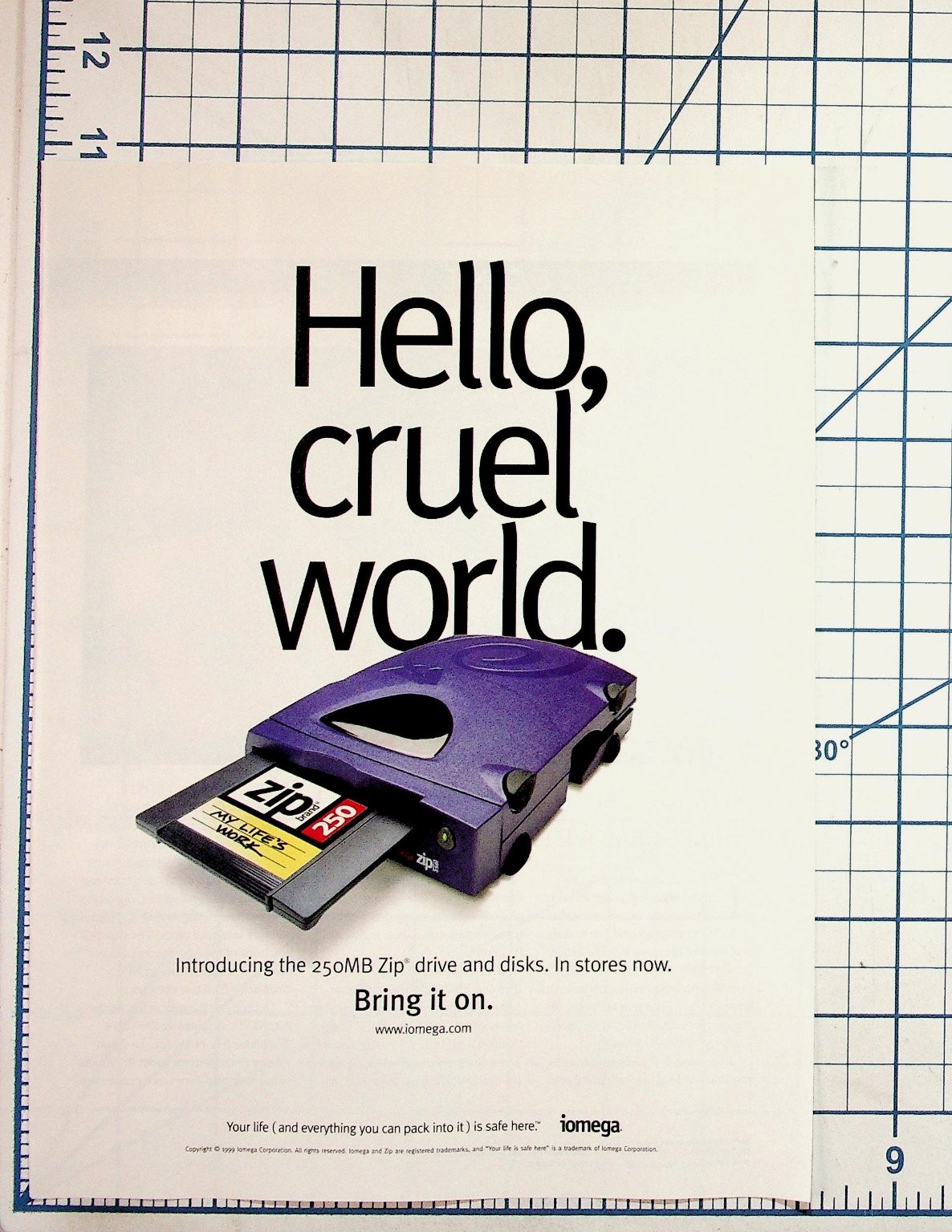 1999 Iomega Zip 250 Drive Ad \
