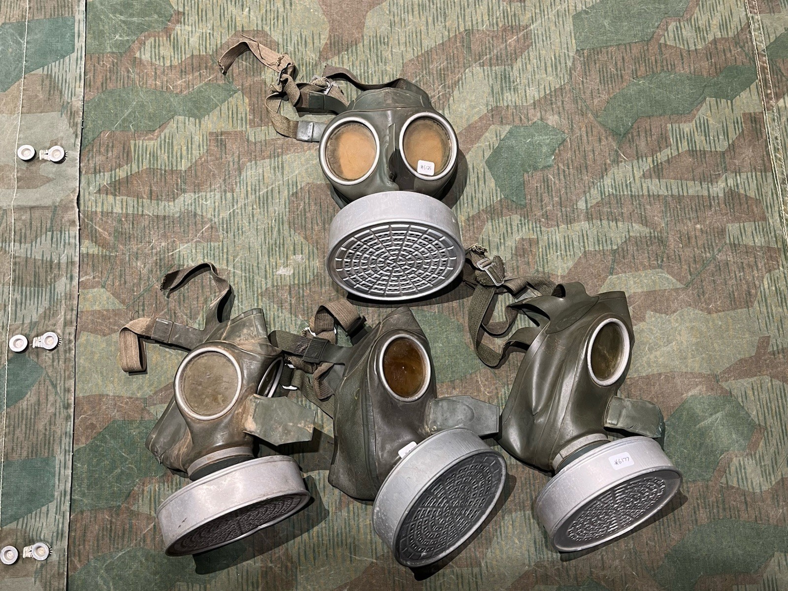 WW2 German Luftschutz Civil Gas Mask and Filter Marked VM40 Okay Cond. 1x Only