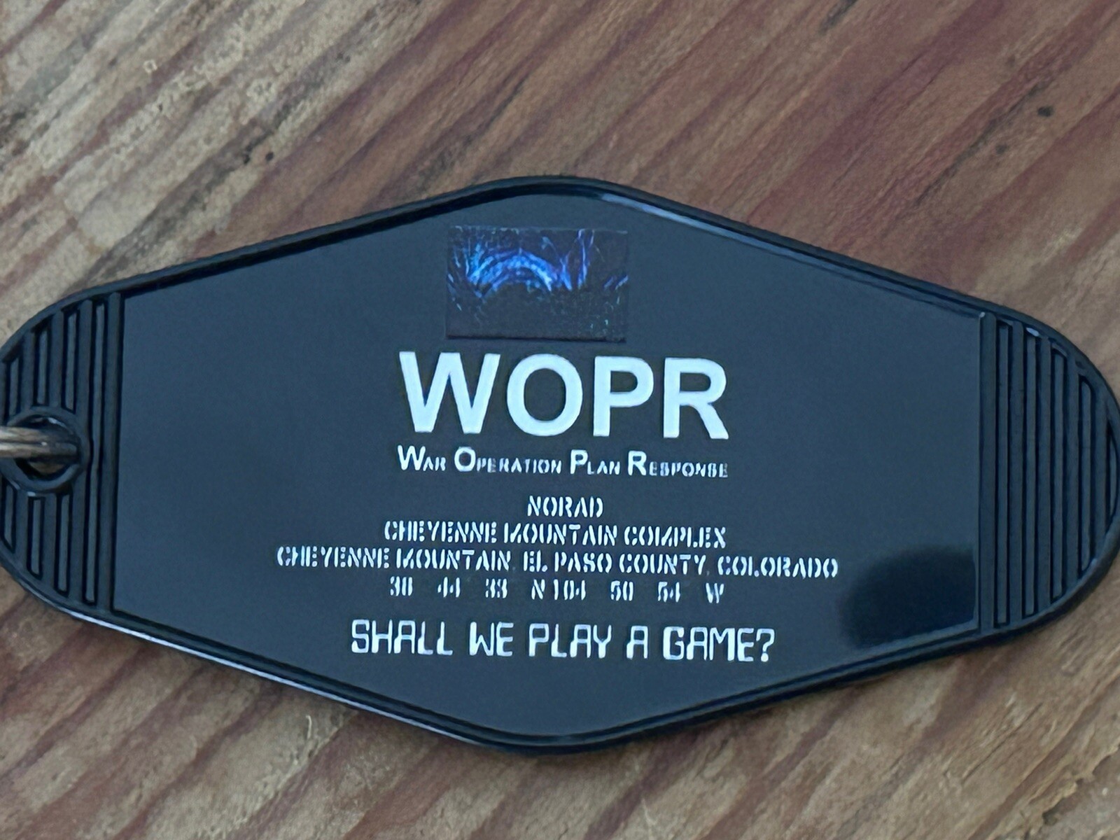 WarGames Movie inspired WHOPPER  Key Tag