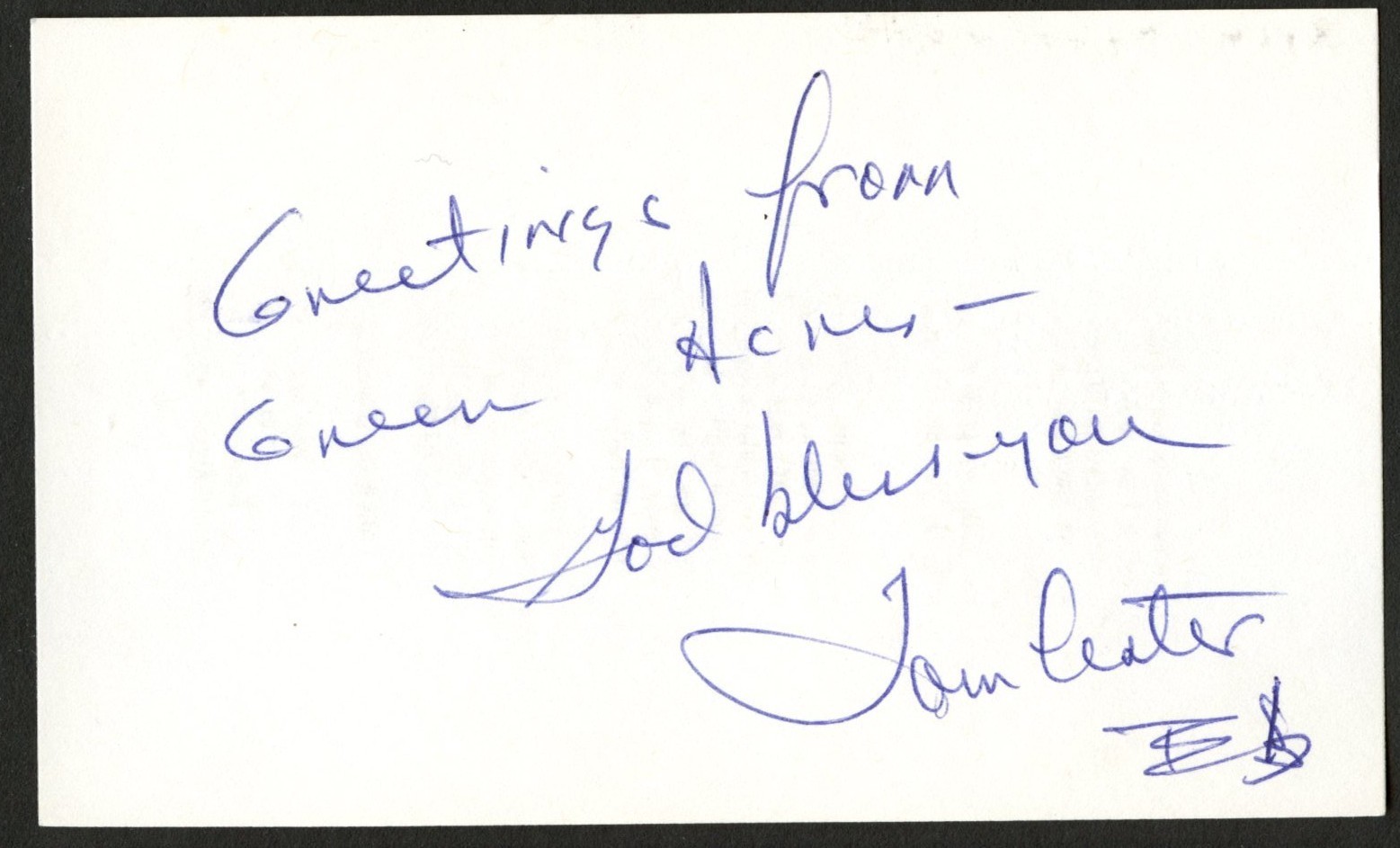 Tom Lester d2020 signed autograph 3x5 cut Actor in Green Acres C438