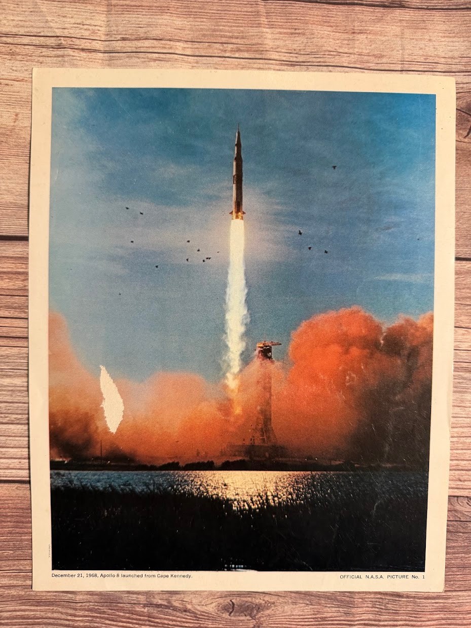 Official NASA Picture Photo 1968 Launch Apollo 8 Space Mission Cape Kennedy 10X8
