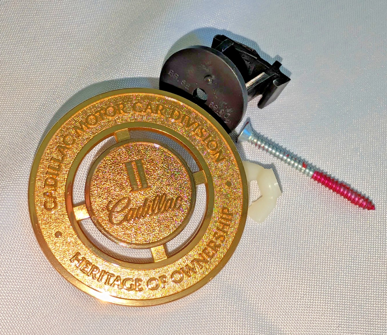 Cadillac Motor Car Division Heritage II (2) of Ownership Grille Medallion Gold